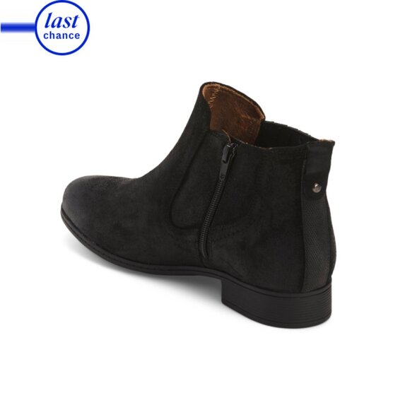 COBB HILL ROCKPORT Black Suede Crosbie Panel Comfort Booties - Picture 2 of 2